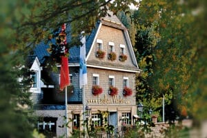 Hotel Landhaus Wacker in der Dämmerung